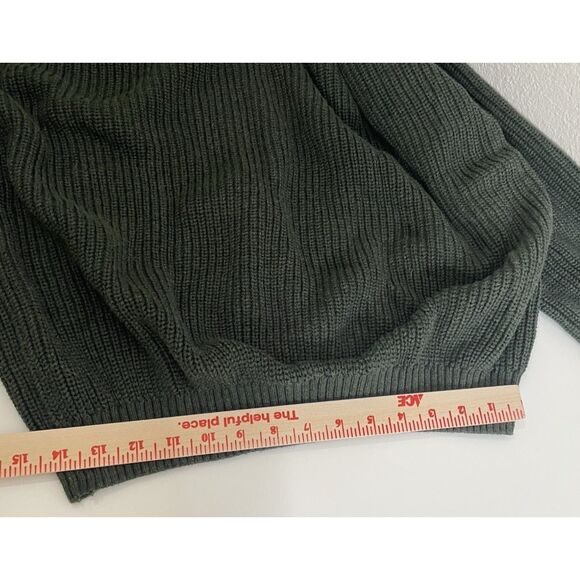 Bullock & Jones Pullover Crewneck Sweater Size L Pima Cotton Dark Green - Picture 5 of 7